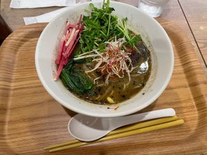 Black Sesame Tantan Men  at T's Tantan - JR Ueno in Tokyo