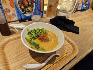 Golden Tantan noodles at T's Tantan - JR Ueno in Tokyo