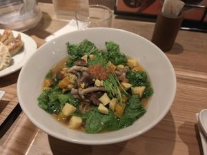 Seasonal ramen with mushrooms at T's Tantan - JR Ueno in Tokyo