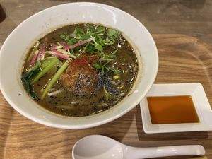 Black sesame tantan  at T's Tantan - JR Ueno in Tokyo