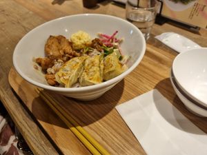 Rice menu (forgot the name) at T's Tantan - JR Ueno in Tokyo