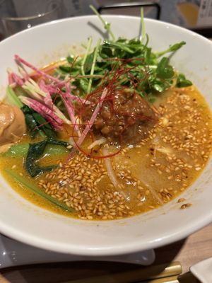 Golden Sesam Tan Tan Ramen  at T's Tantan - JR Ueno in Tokyo
