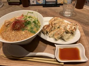 Golden sesame tantan   at T's Tantan - JR Ueno in Tokyo