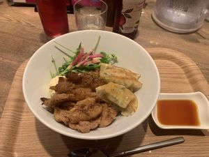 Tantan bowl/rice bowl  at T's Tantan - JR Ueno in Tokyo