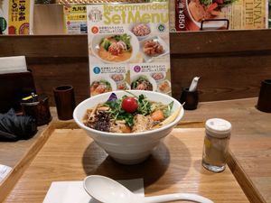 Vegan ramen at T's Tantan - JR Ueno in Tokyo