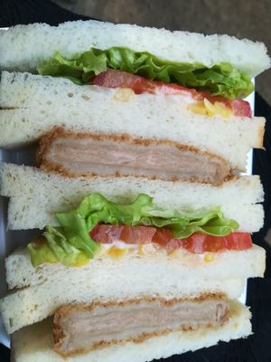 Veggy Katsu sandwich JPY540 at T's Tantan - JR Ueno in Tokyo