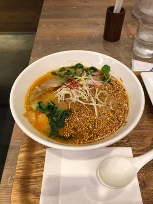 Golden Sesame Ramen at T's Tantan - JR Ueno in Tokyo