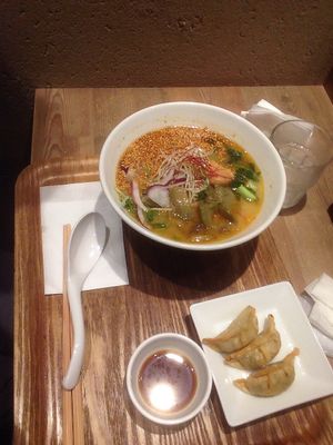 Golden sesame ramen  at T's Tantan - JR Ueno in Tokyo