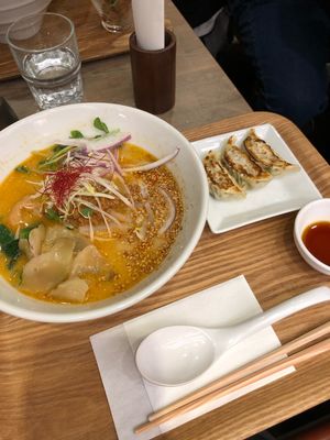 Gold sesame ramen at T's Tantan - JR Ueno in Tokyo