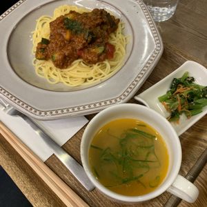 Bolognese  at T's Tantan - JR Ueno in Tokyo