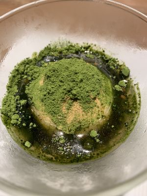 Matcha ice cream  at T's Tantan - JR Ueno in Tokyo
