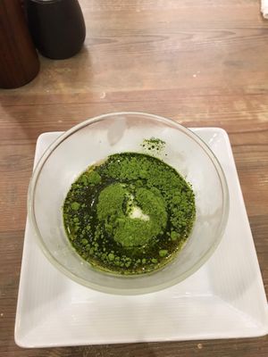 Green tea ice cream special  at T's Tantan - JR Ueno in Tokyo