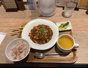 Ma-po tofu set at T's Tantan - JR Ueno in Tokyo