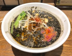 Tantan noodles with black sesame at T's Tantan - JR Ueno in Tokyo