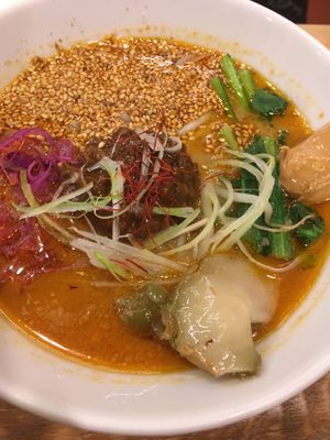 Gold Sesame Ramen  at T's Tantan - JR Ueno in Tokyo