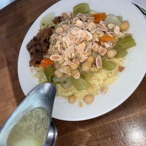 Veggie couscous  at Hummus Place - Upper West Side in New York City