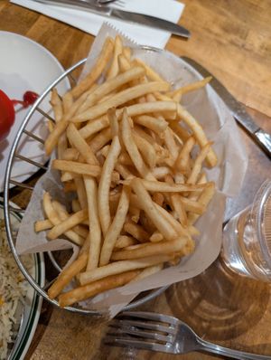 Fries at Hummus Place - Upper West Side in New York City