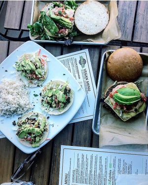 Vegan Patio Dining at Ale Mary's Beer Hall in Royal Oak