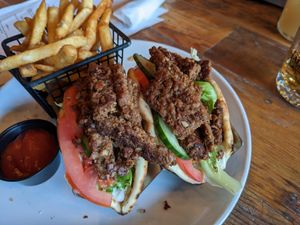 Vegan Doner Kebab (a special) at Ale Mary's Beer Hall in Royal Oak