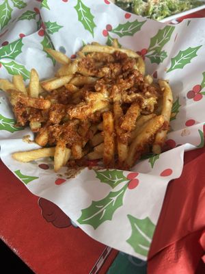 Chili cheese fries  at Ale Mary's Beer Hall in Royal Oak