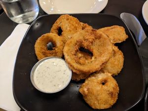 Onion rings (vegann at Ale Mary's Beer Hall in Royal Oak