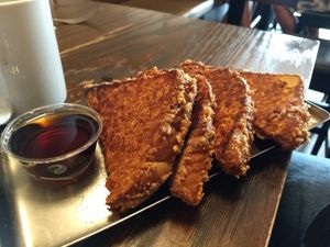 Vegan french toast at Ale Mary's Beer Hall in Royal Oak