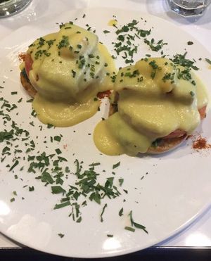 Vegan Benedict at Mythology in Toronto