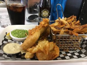 "Fish" and Chips at Mythology in Toronto