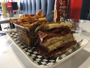 Reuben Sandwich at Mythology in Toronto