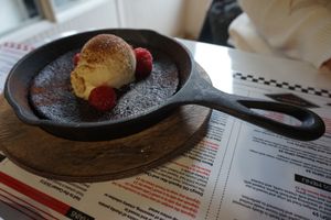 Chocolate Molten Lava Cake at Mythology in Toronto