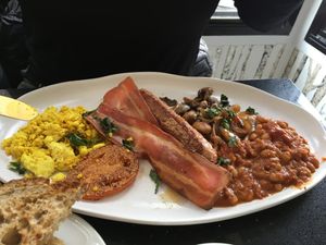 English breakfast at Mythology in Toronto