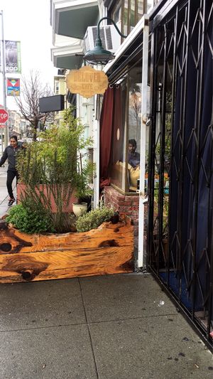 From the outside at Beloved Natural Cafe & Organic Juicery in San Francisco