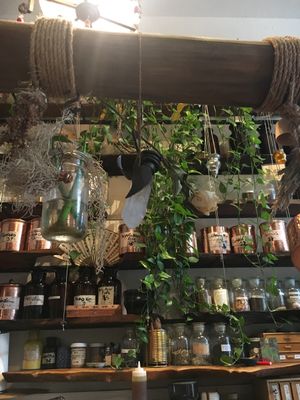 View from the bar  at Beloved Natural Cafe & Organic Juicery in San Francisco