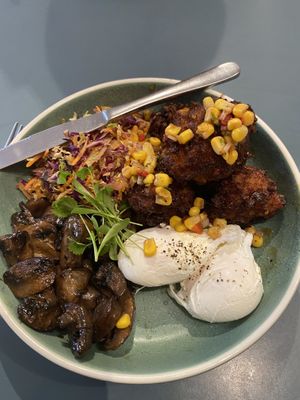 Jalepeno and corn fritters at Yonder in Queenstown