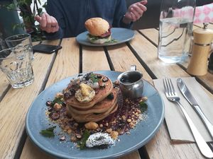 BLUEBERRY & LEMON PANCAKES  at Yonder in Queenstown