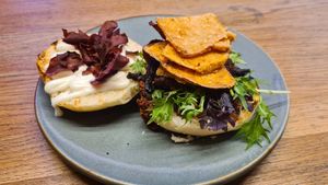 Vegan butty at Yonder in Queenstown