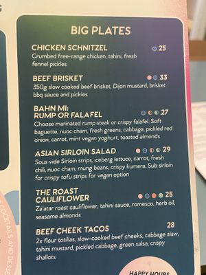 Dinner options  at Yonder in Queenstown