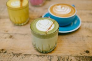 Season, rotating vegan lattes. Coconut based and animal free.  at Yonder in Queenstown