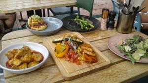 Our vegan choices from the dinner menu at Yonder in Queenstown