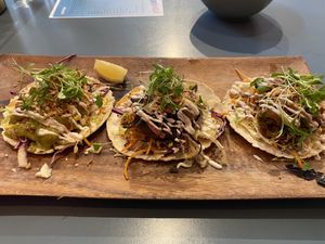 Vegan (hipster) tacos at Yonder in Queenstown