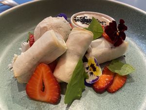Chocolate spring rolls at Yonder in Queenstown