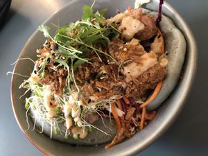 Tofu bao bun  at Yonder in Queenstown