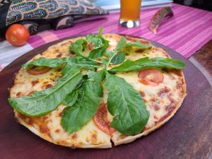 Arugula Pizza (Vegetarian) at Artcafe in El Nido