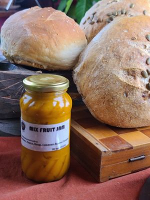 Homemade Bread served with homemade Jam at Artcafe in El Nido