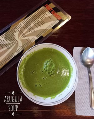 Arugula Soup (Vegetarian or on request Vegan) at Artcafe in El Nido