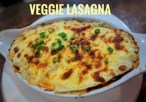 Vegetarian Lasagne at Artcafe in El Nido