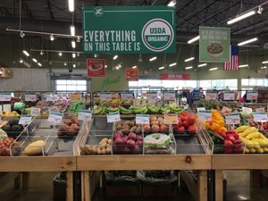 Organic produce at Lucky's Market in Panama City