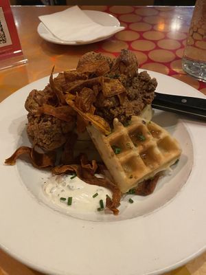 Chicken and waffles  at City O' City in Denver