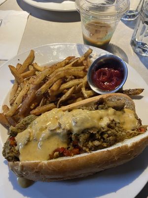Philly cheesesteak! at City O' City in Denver