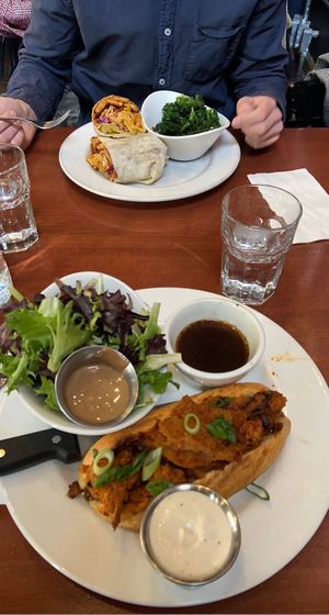 french dip and bbq mac wrap  at City O' City in Denver